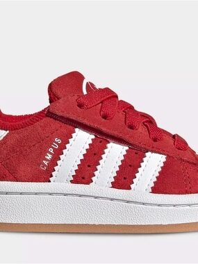 adidas Kids Campus Sneaker - Red/White